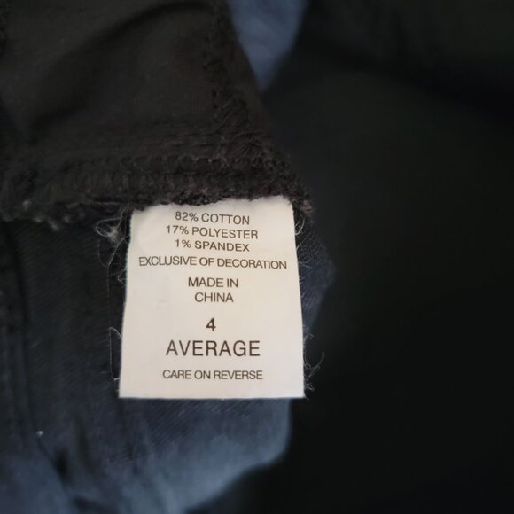 NY&C Black Stretch Jeans Straight Leg Denim Classic Women Size 4 NEW NWOT - Picture 16 of 16